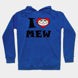 I HEART Cat - Siamese with White Cat Hoodie